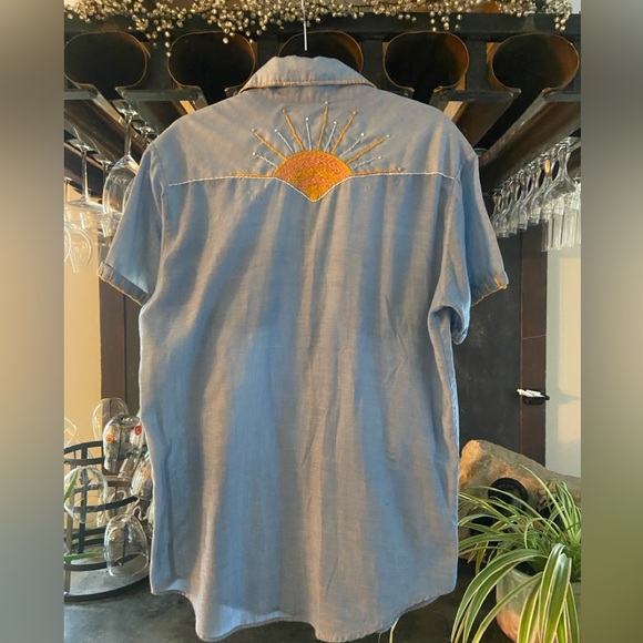 Big Mac Vintage embroidered chambray shirt - Picture 6 of 10